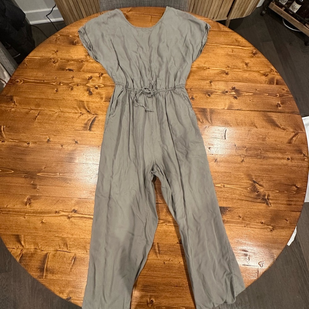 Japna Olive Jumpsuit with Pockets